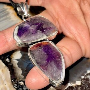 Auralite Amethyst Pendant 2 1/2”